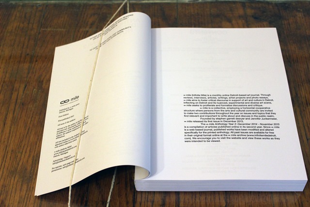 infinite mile anthology year 2: December 2014 - November 2015